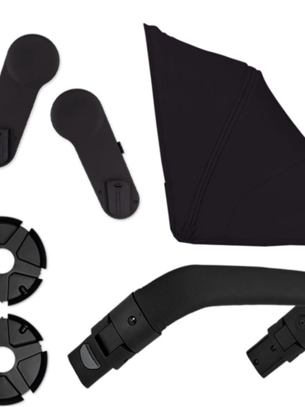 Joolz geo 3 Black Stroller Accessory Set – Canopy, bars, wheel cover, adapters